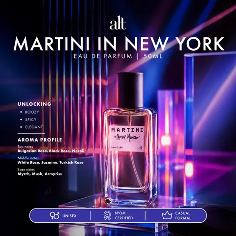 ALT Perfumery - Martini in New York EDP 50ml | Fresh Spicy Rose Perfume