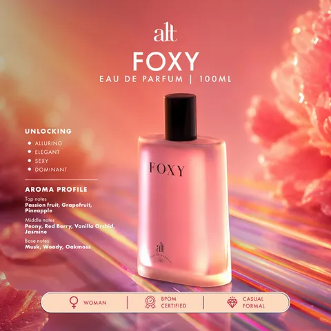 ALT Perfumery - Foxy EDP 100ml | Floral Sweet Women Perfume - Floral & Fruty