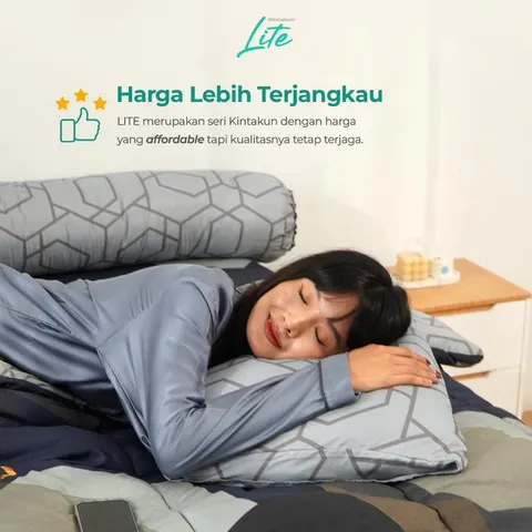 Kintakun Sprei Set LITE 100/120/160/180 Special Minimalis Bunga Microfiber Tinggi 20 cm - Multuvariant