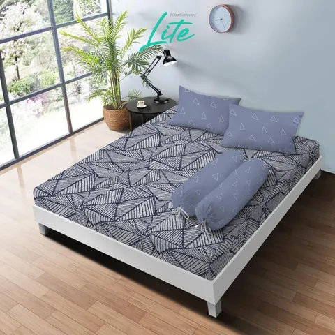 Kintakun Sprei Set LITE 100/120/160/180 Special Minimalis Bunga Microfiber Tinggi 20 cm - Multuvariant