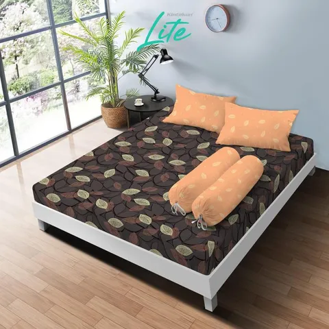 Kintakun Sprei Set LITE 100/120/160/180 Special Minimalis Bunga Microfiber Tinggi 20 cm - Multuvariant