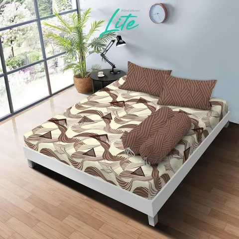 Kintakun Sprei Set LITE 100/120/160/180 Special Minimalis Bunga Microfiber Tinggi 20 cm - Multuvariant