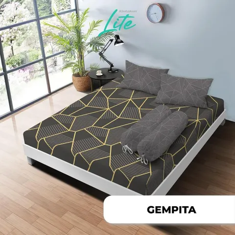 Kintakun Sprei Set LITE 100/120/160/180 Special Minimalis Bunga Microfiber Tinggi 20 cm - Multuvariant
