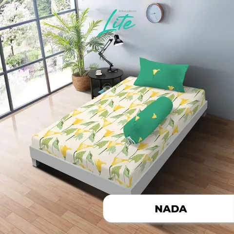 Kintakun Sprei Set LITE 100/120/160/180 Special Minimalis Bunga Microfiber Tinggi 20 cm - Multuvariant