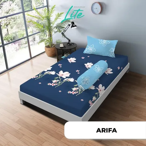 Kintakun Sprei Set LITE 100/120/160/180 Special Minimalis Bunga Microfiber Tinggi 20 cm - Multuvariant