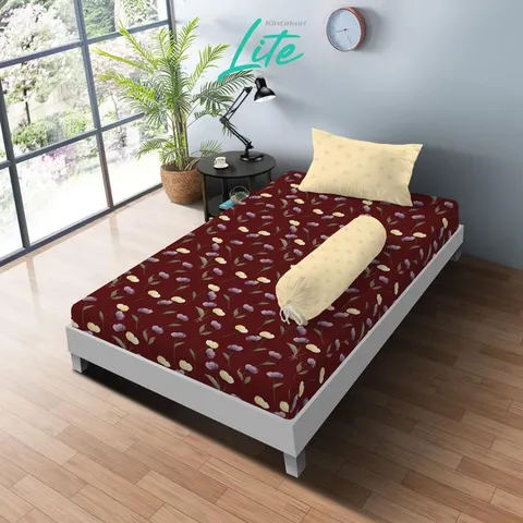 Kintakun Sprei Set LITE 100/120/160/180 Special Minimalis Bunga Microfiber Tinggi 20 cm - Multuvariant
