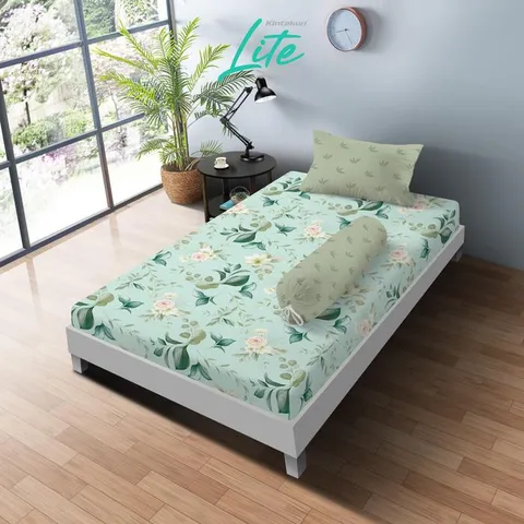 Kintakun Sprei Set LITE 100/120/160/180 Special Minimalis Bunga Microfiber Tinggi 20 cm - Multuvariant