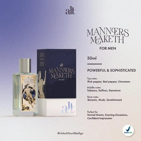 ALT Perfumery - MANNERS MAKETH EDP | Fresh Masculine Perfume