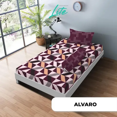 [BEST SELLER] Kintakun New LITE Sprei Set Special Minimalis Bunga Microfiber 20 cm Bantal Kain - Multivariant