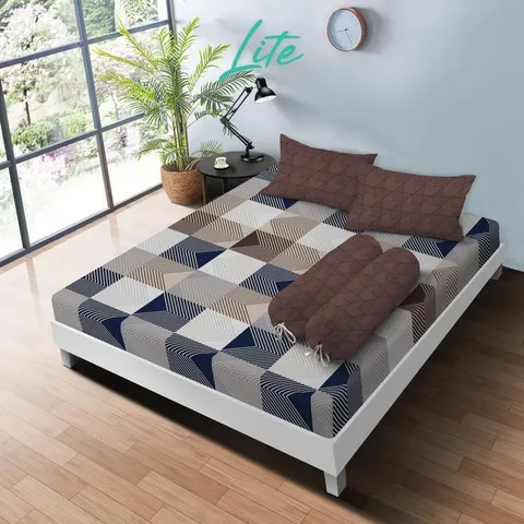 [BEST SELLER] Kintakun New LITE Sprei Set Special Minimalis Bunga Microfiber 20 cm Bantal Kain - Multivariant