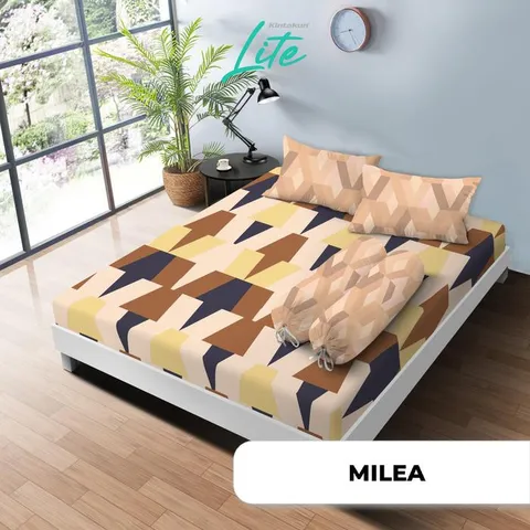 [BEST SELLER] Kintakun New LITE Sprei Set Special Minimalis Bunga Microfiber 20 cm Bantal Kain - Multivariant