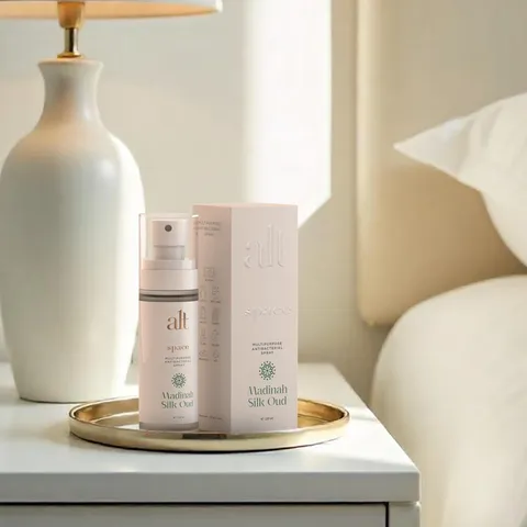 ALT Perfumery | Linen Spray Space by Alt MADINAH – Semprotan Wewangian Premium untuk Kain & Sprei | Scented Linen & Room Mist