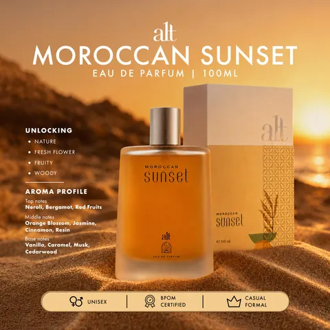ALT Perfumery - Moroccan Sunset EDP 100ml | Sweet Vanilla Gourmand Unisex Perfume