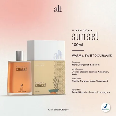 ALT Perfumery - Moroccan Sunset EDP 100ml | Sweet Vanilla Gourmand Unisex Perfume