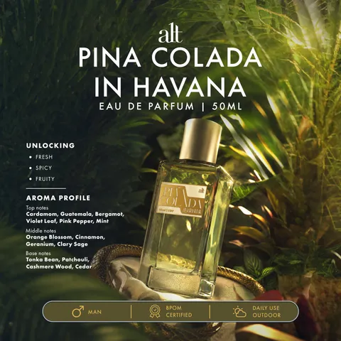 ALT Perfumery - Pina Colada in Havana EDP 50ml | Fresh Spicy Fruity Perfume