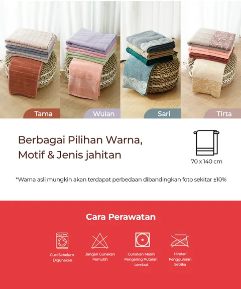 [BEST SELLER] Kintakun Handuk Mandi Dewasa Cotton Pile Towel DLUXE 70x140