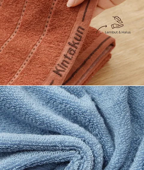 [BEST SELLER] Kintakun Handuk Mandi Dewasa Cotton Pile Towel DLUXE 70x140