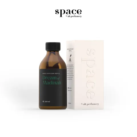 REFILL Reed Diffuser Space By Alt 200ML - Perfect Gift Hampers Pengharum Ruangan | Room Fragrance Perfume - Dream Of Madinah