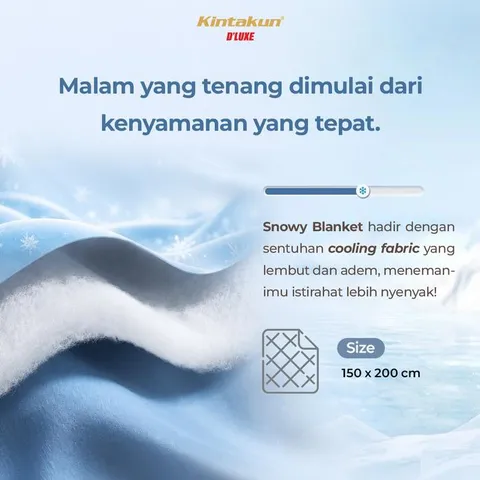[NEW] Kintakun Dluxe Selimut Dingin Anti Gerah Snowy Blanket 150 x 200 cm Multivarian